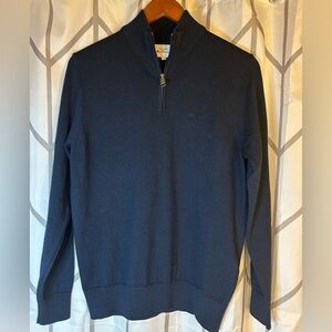 Ben Sherman Dark Blue Zip-Up Sweater